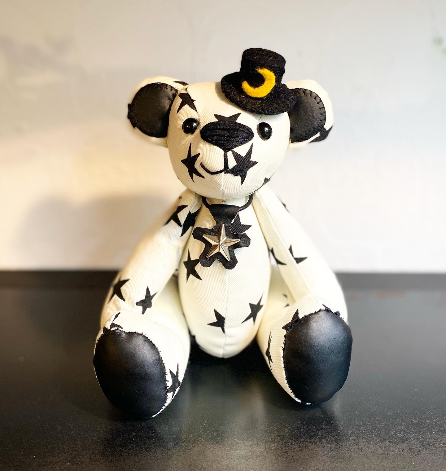 ハンドメイド　テディベア　レイちゃん テディベア RB.22 星のくまちゃん White | RAINY's STORE
