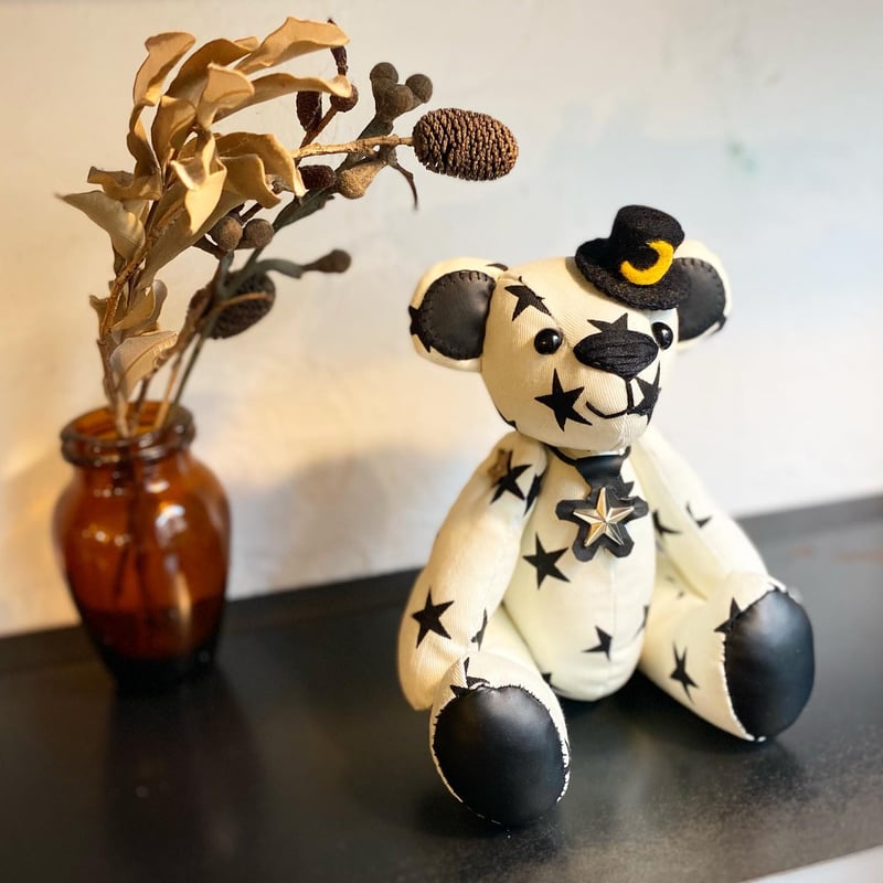 バーブロ　テディベア テディベア RB.22 星のくまちゃん White | RAINY's STORE