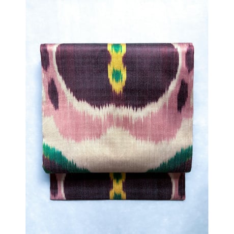 商談中No.1729アドラス絣綿　半幅帯☆兵児帯ハンドメイド UZBEK CRAFT - tokyokimonoshow