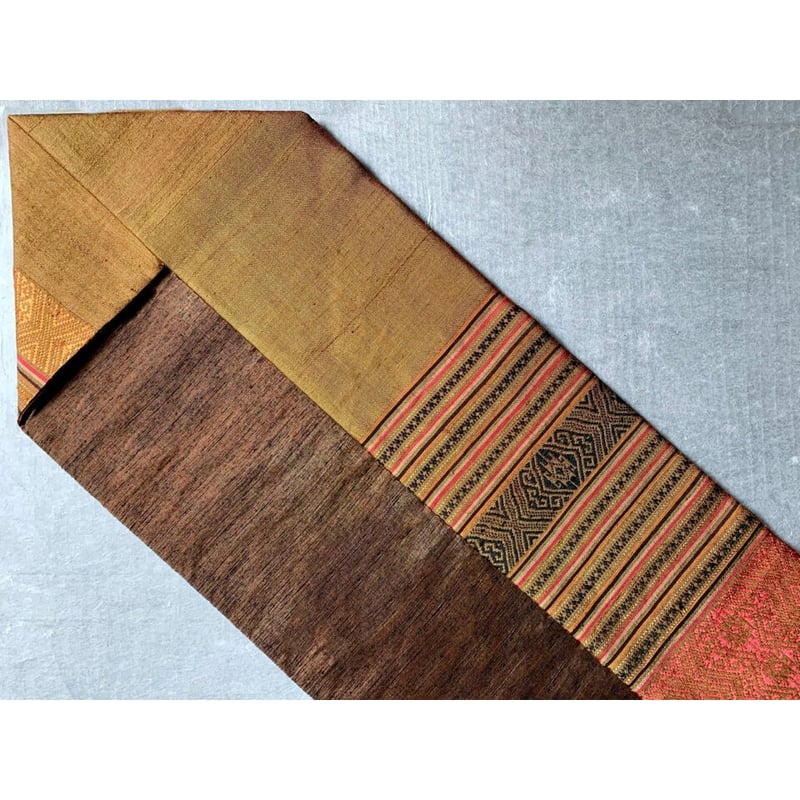 ラオス 浮き織りシルク 九寸名古屋帯（仕立て上り） | 古布と帯 夫々