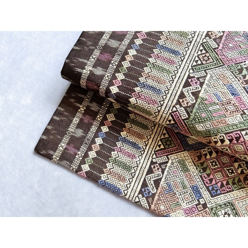 ラオスシルク　浮織　アンティーク　ショール fig-01.jpg