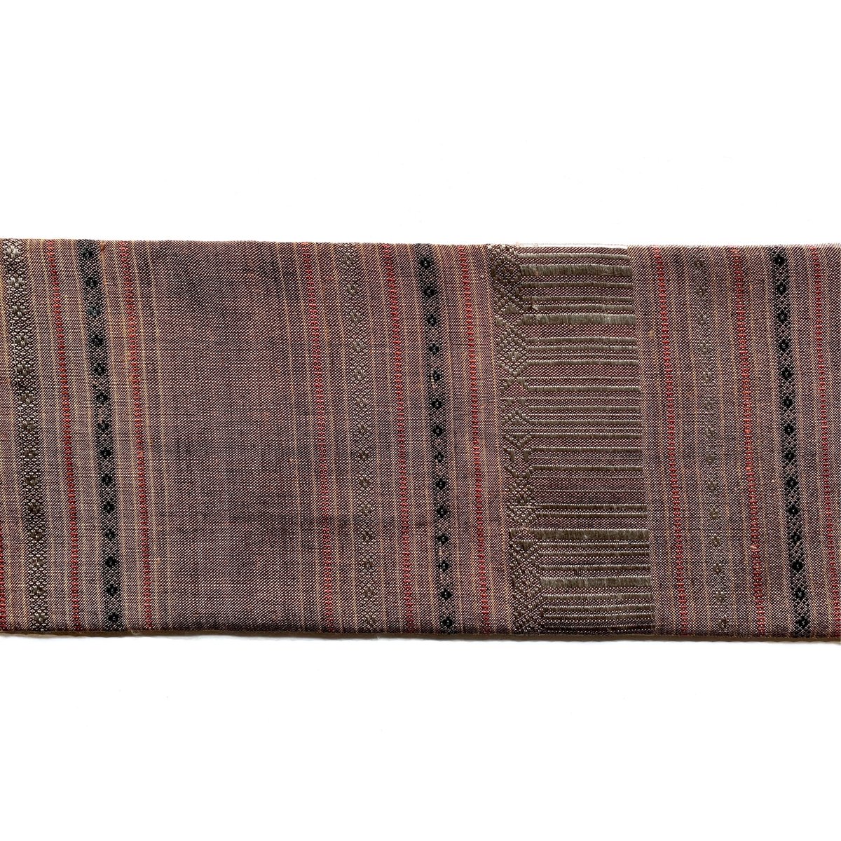 ラオス 浮き織りシルク 半幅帯 駱駝色 | 古布と帯 夫々 -sorezore-