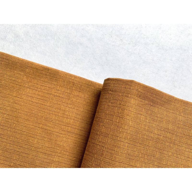 半幅帯　型染更紗　茶色系未使用品 2004702.jpg