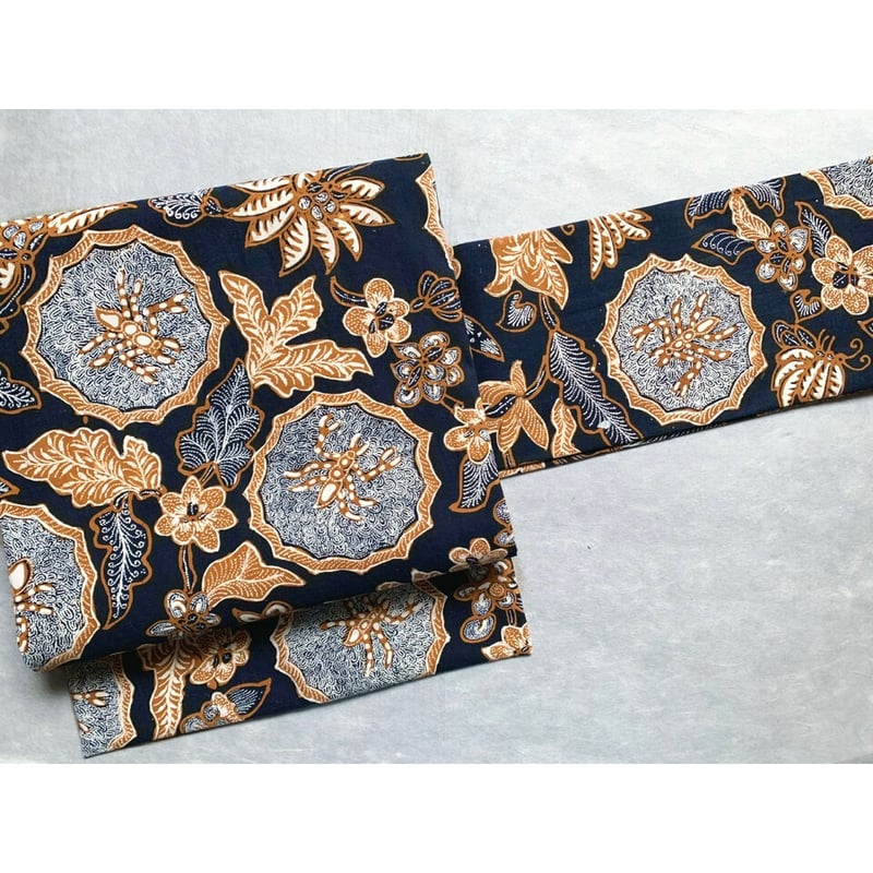 ジャワ更紗 バティック アンティーク 草木染 銀の斧＞木綿