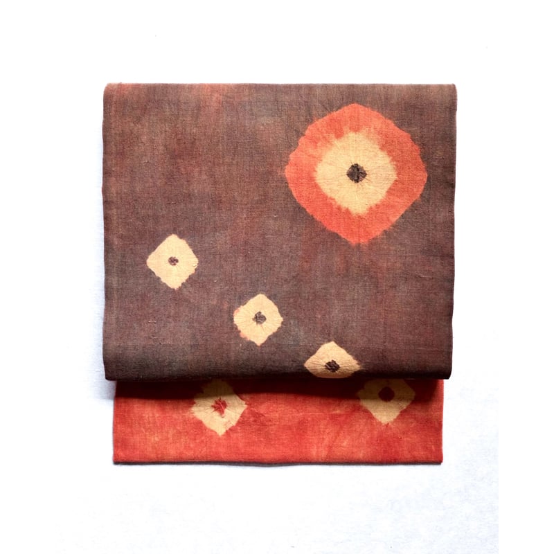 トラジャ族絞り 九寸名古屋帯 A （仕立て上り） | 古布と帯 夫々