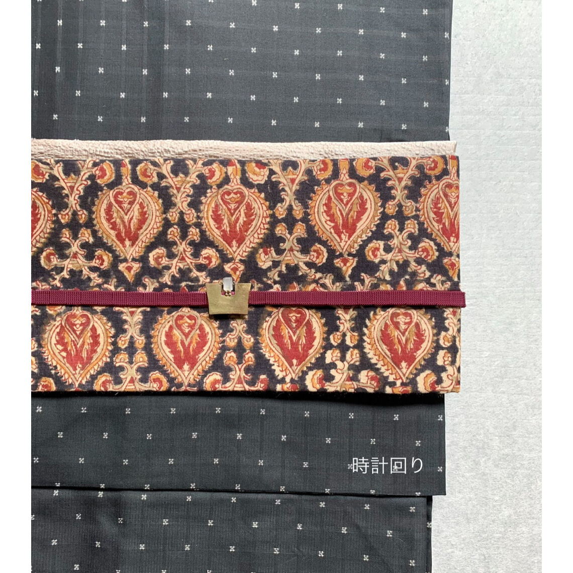 特選 名古屋帯 中古 リサイクル 木綿 カジュアル 仕立て上がり 全通  