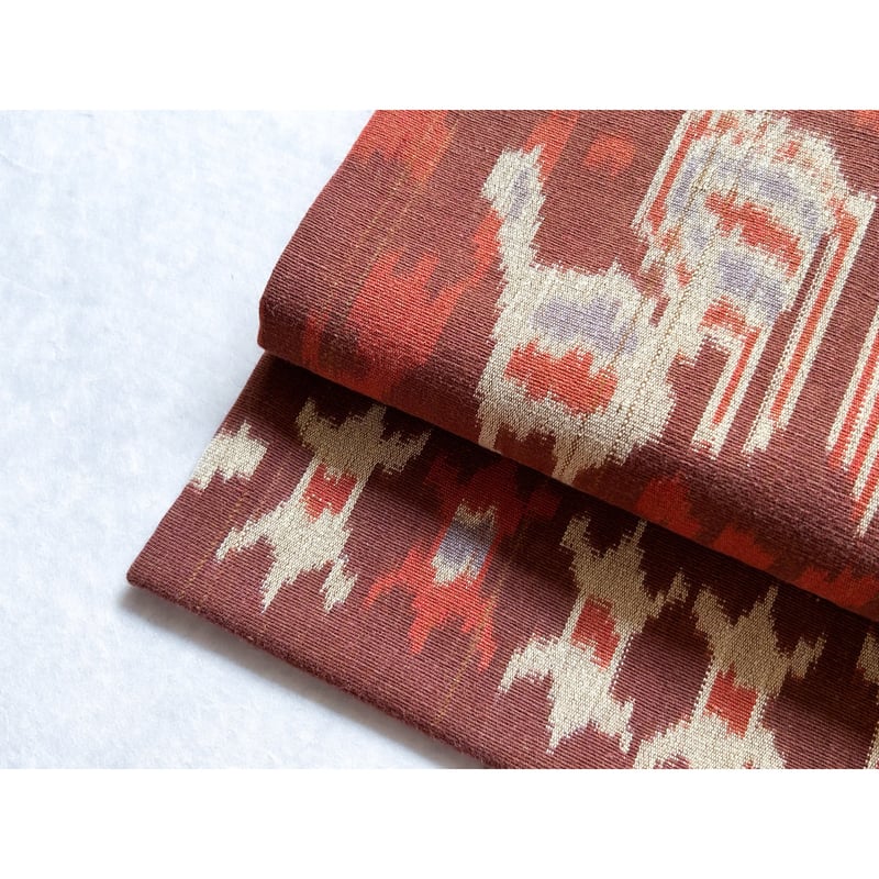 アバカ経絣大型筒状衣　ミンダナオ島バゴボ族　20世紀 アバカ経絣大型筒状衣ミンダナオ島バゴボ族20世紀