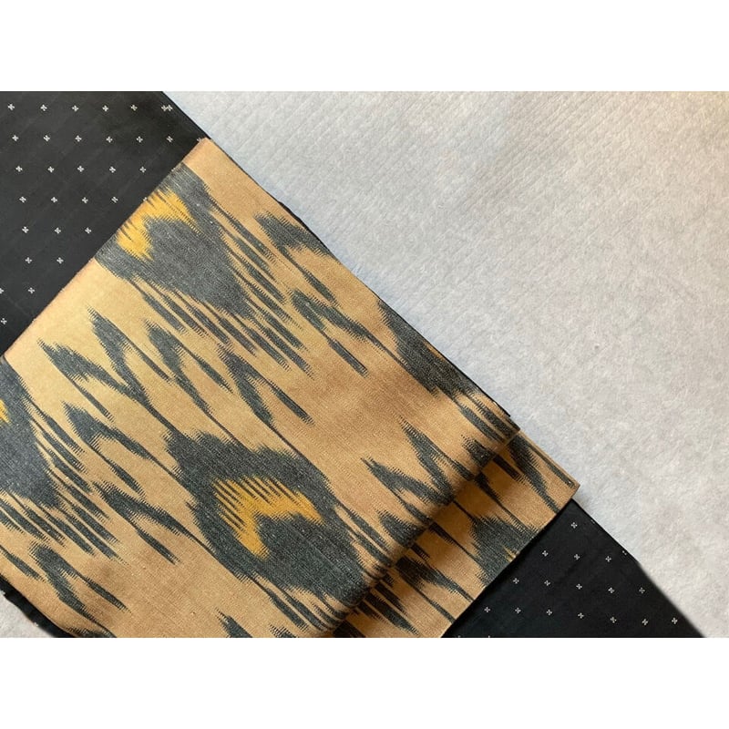 コラボ九寸名古屋帯 | イカット帯専門店 HALEOBI 木綿 イカット柄 絣 全