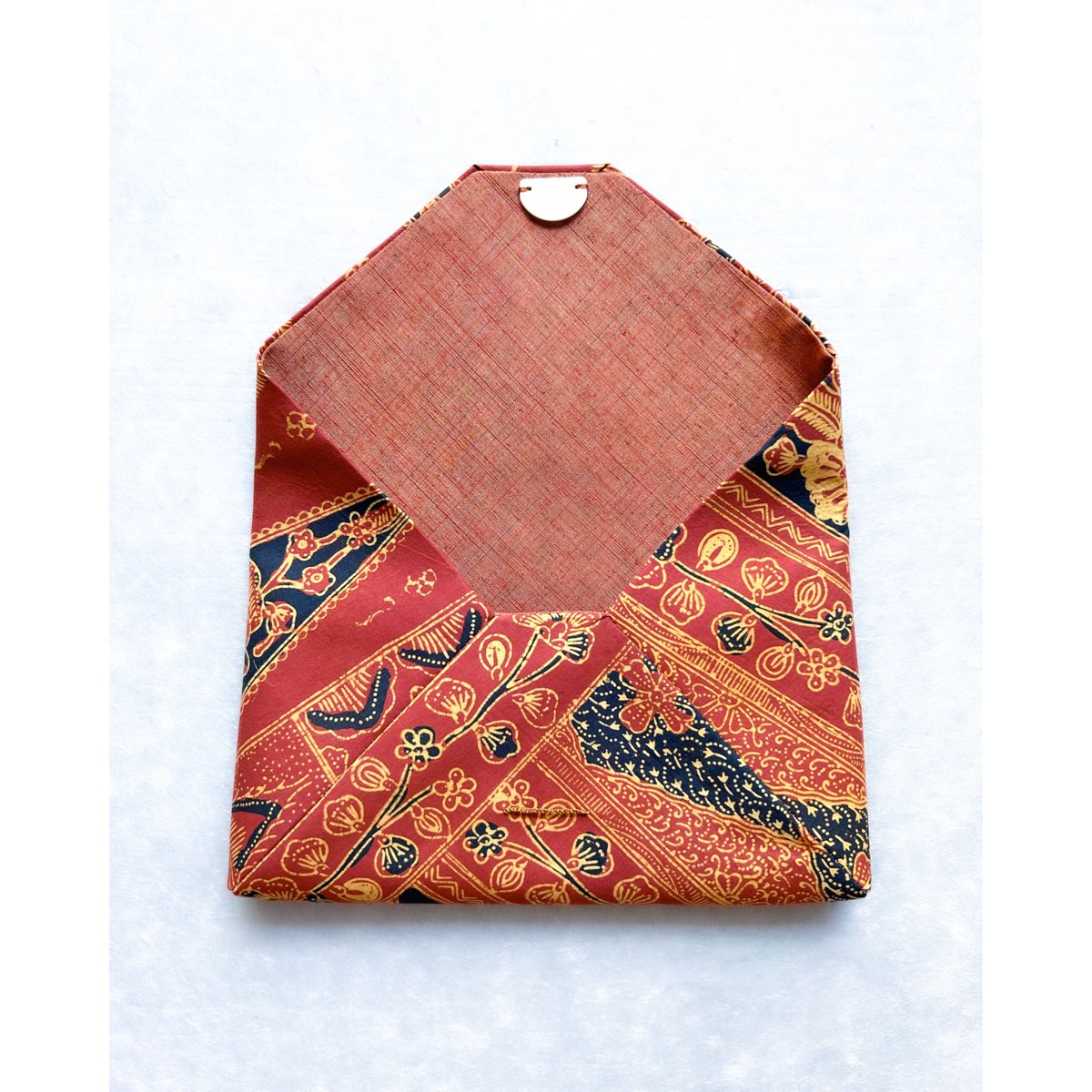 【数寄屋袋 18 インド更紗　赤】箱なし 数寄屋袋 18 インド更紗 赤】箱なし 古渡更紗柄の数寄屋袋 SF0701 - item