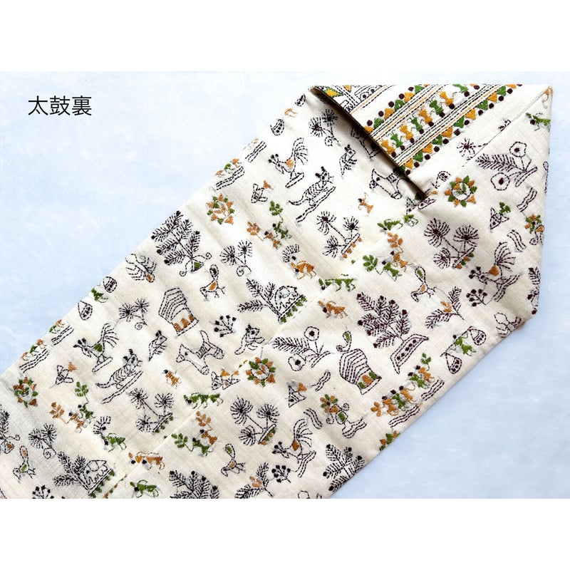 専用帯2539 ●高級 正絹 刺繍 夏帯 名古屋仕立て 名古屋帯 鶴 楽天市場】夏帯！手織り 絽綴れ帯 刺繍八寸名古屋帯 濃紺地【お