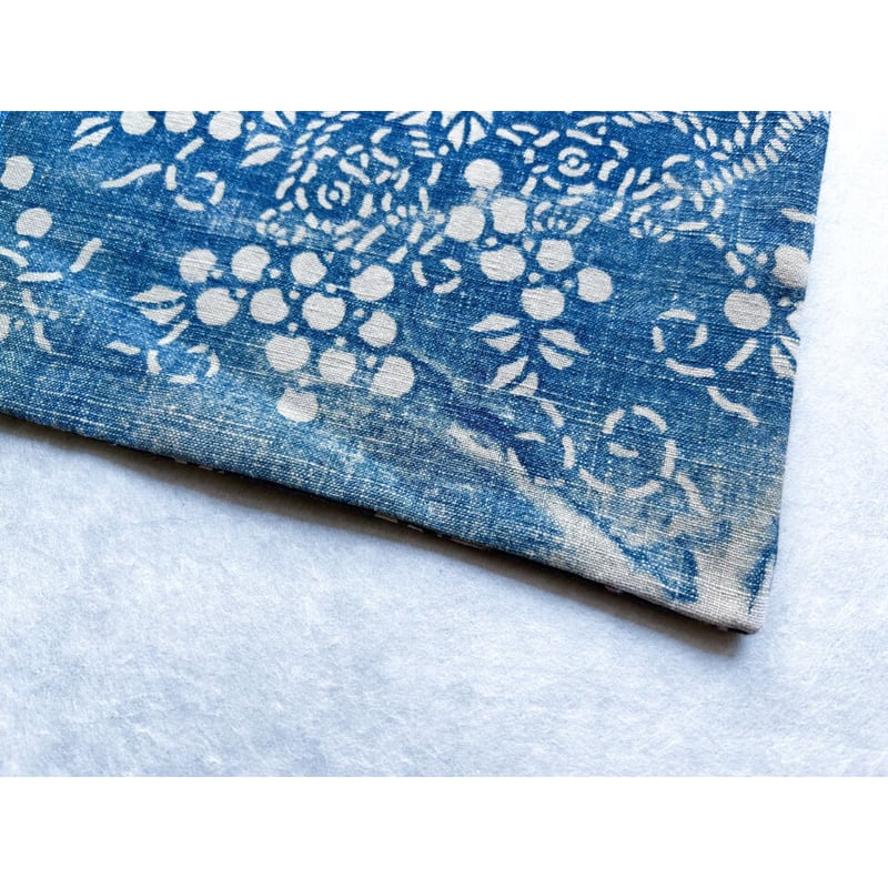 ☆ 藍花布 竺仙の反物 m3582 甘ったる