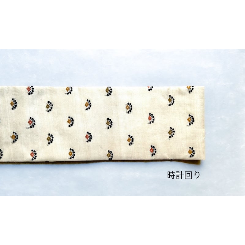 カンタ刺繍シルクサリー 九寸名古屋帯 蔦模様 (仕立て上り） | 古布と