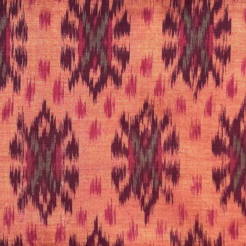 バリ島絣 九寸名古屋帯 纁（そひ）色（仕立て上り） | 古布と帯 夫々