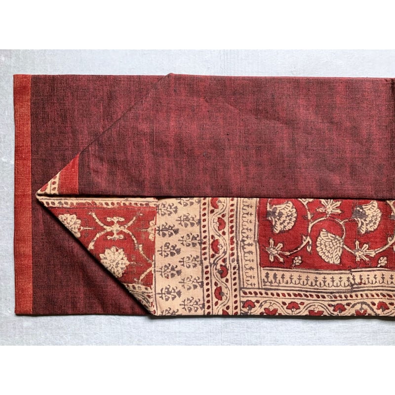 鬼手更紗 草花文 九寸名古屋帯 A（仕立て上り） | 古布と帯 夫々