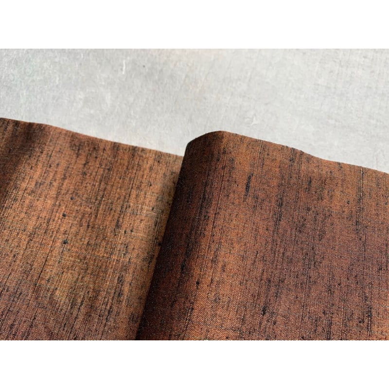 ラオス 浮き織りシルク 半幅帯 黄茶色 | 古布と帯 夫々 -sorezore-