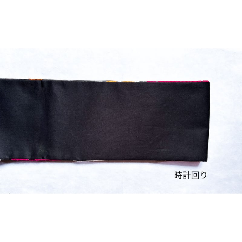 タジキスタン スザニ刺繍 九寸名古屋帯 -関東巻き専用- （仕立て上り