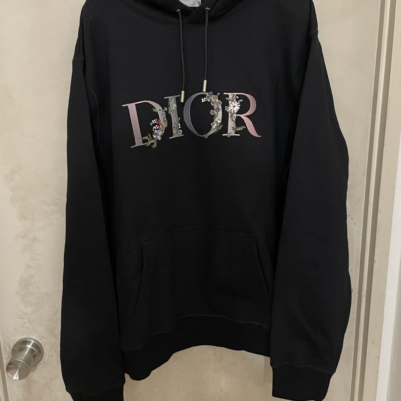 貴重XXLサイズ!新品☆DIOR FLOWERS ディオール ブランドロゴ 刺繍