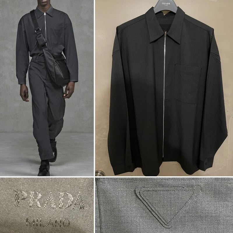 PRADA 21ss ジップシャツ raf simons jil sander