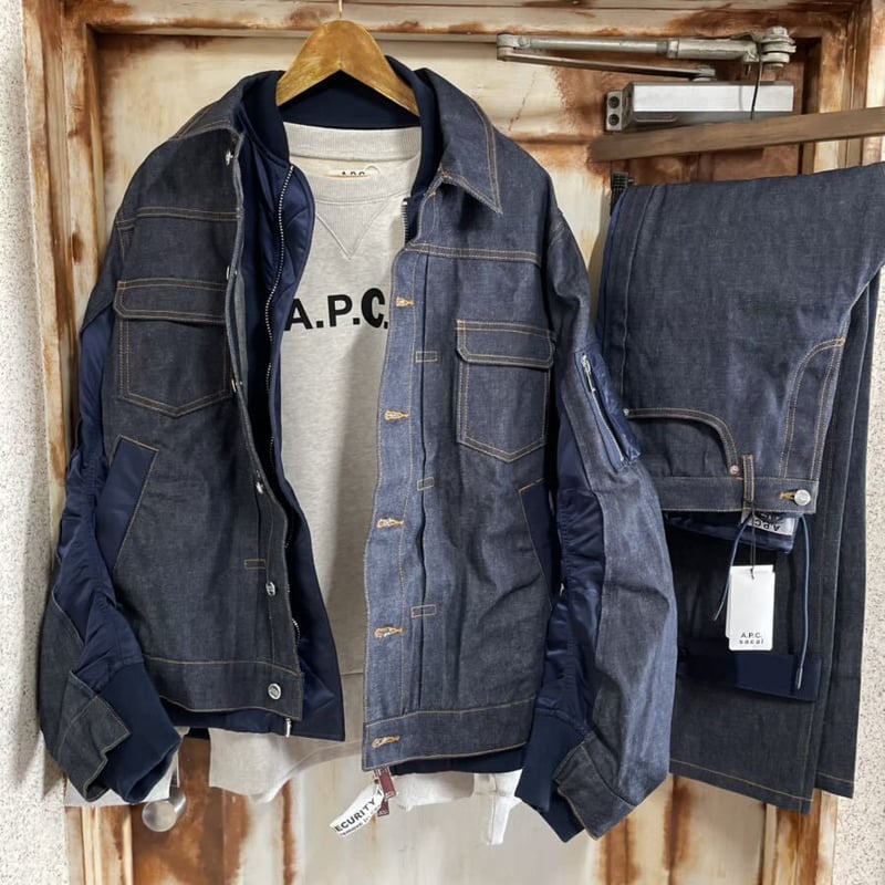 新品21SS☆ A . P . C . X SACAI アーペーセー サカイ コラボ MA-1...