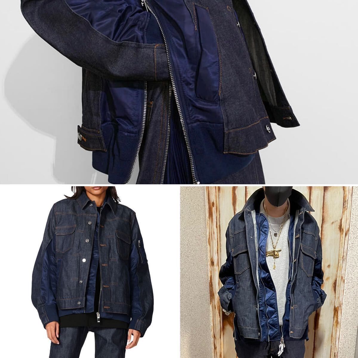 sacai x A.P.C デニムジャケット-