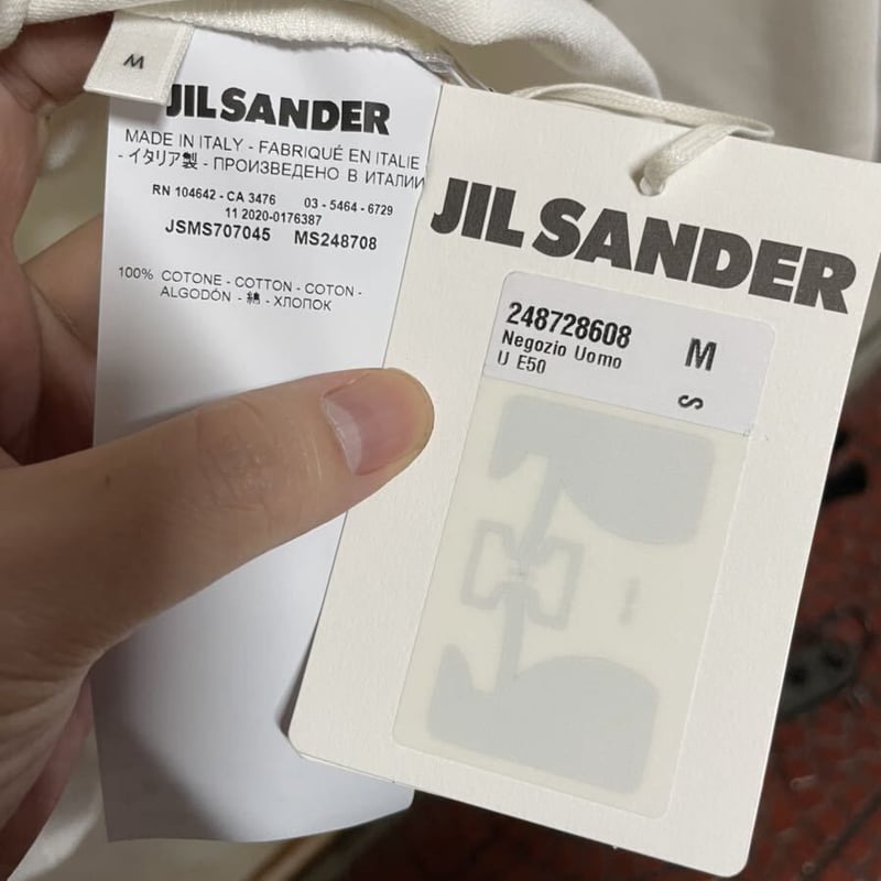 新品☆タグ付き☆ JIL SANDER ジルサンダー ブランドロゴ クルーネック