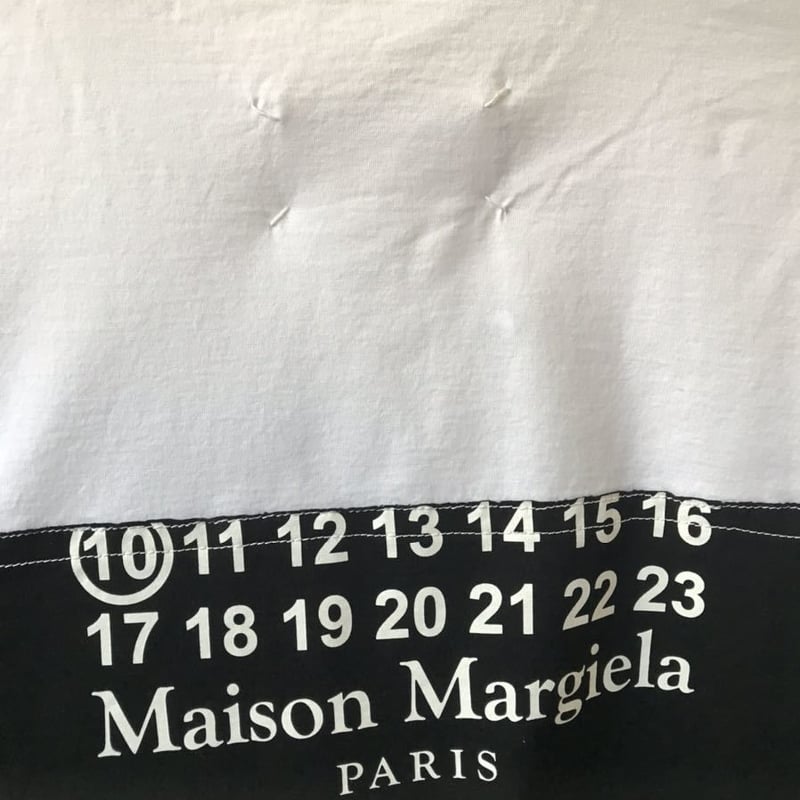 新品☆Maison Margiela メゾンマルジェラブランドロゴ 切替 Spliced