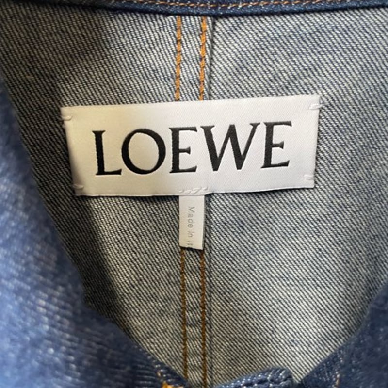 美品 ロエベ 46 vintage レザーJKT 裏地アナグラム 美品 ロエベ 46 vintage レザーJKT 裏地アナグラム