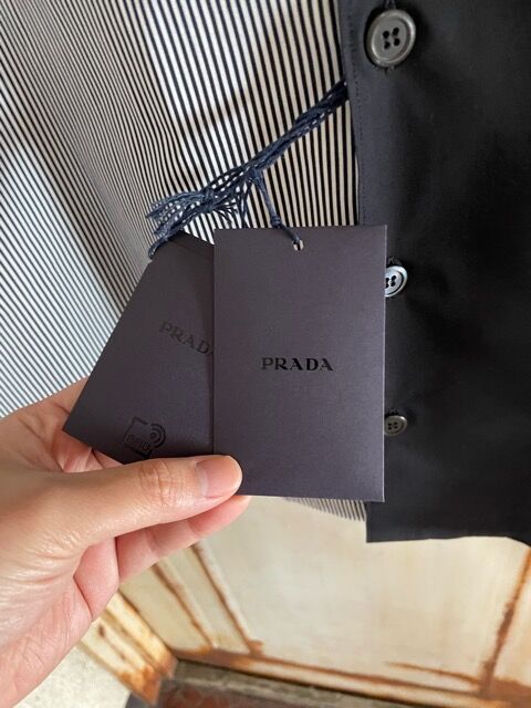 新品タグ付き☆PRADAプラダ ダブルマッチ ポプリン シャツ ワン