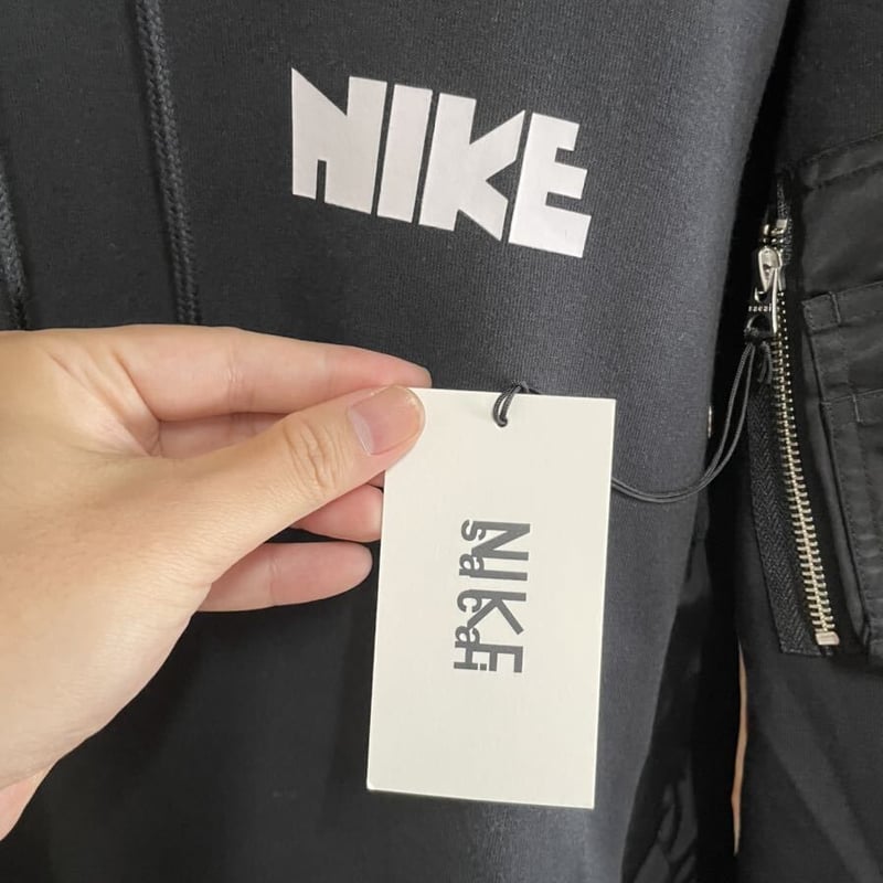 新品タグ付☆sacai サカイ ×NIKE ナイキ Hoodie MA-1 ボンバー