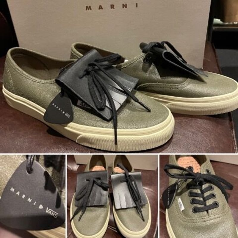 国内未発売☆新品 MARNI マルニ × VANS タッセル VINTAGE加工 レザー ス...