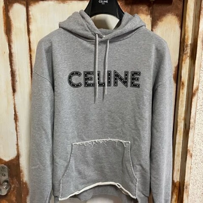 貴重XLサイズ☆CELINE セリーヌ スタッズ付き ブランドロゴ ルーズ