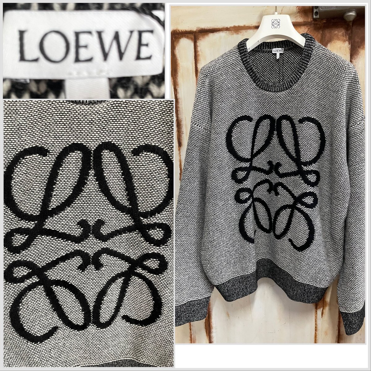 【限定セール価格！】LOEWE ロエベ アナグラム ロゴ ニット セーター
