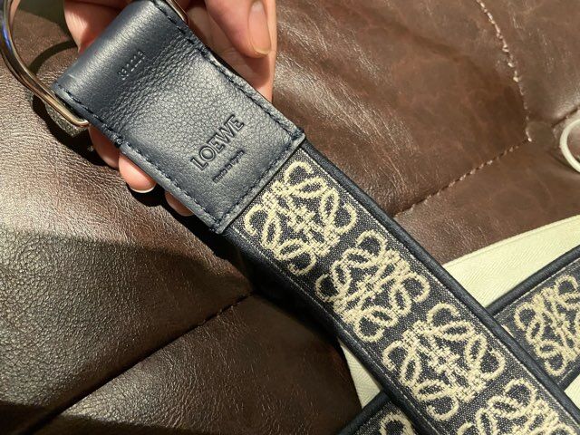 ぽ*と様 LOEWE ロエベ ベルト アナグラム ジャガード 新品☆LOEWE ロエベ アナグラム ジャガードロゴ リングベルト カラー2