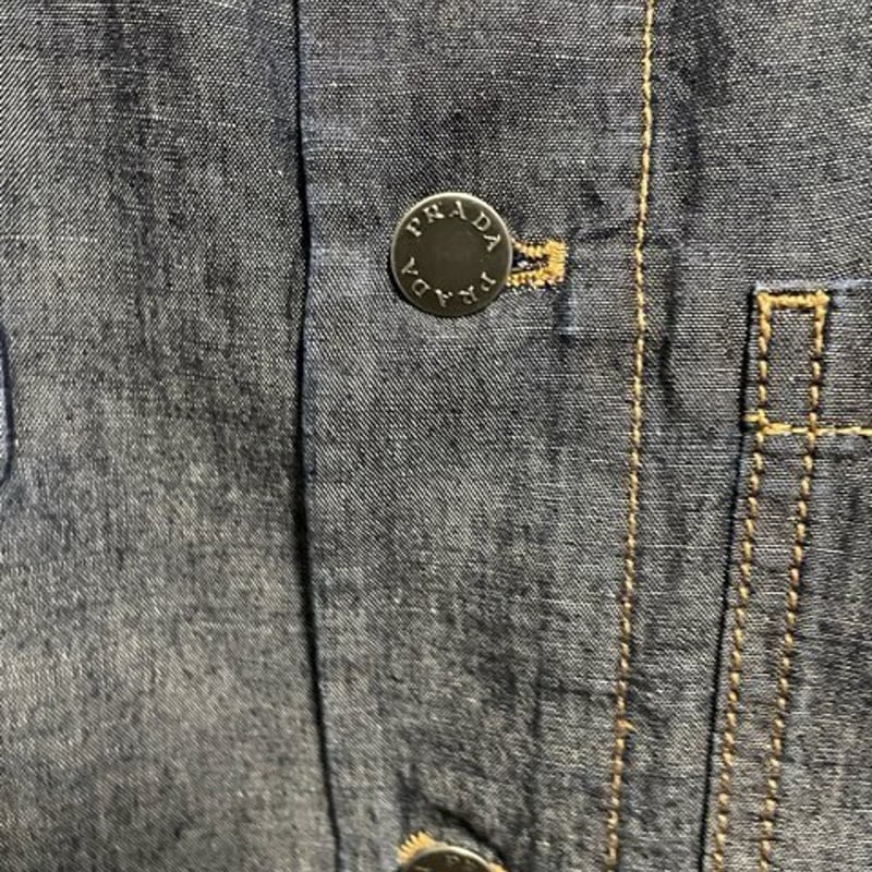 新品☆PRADAプラダ デニム ダンガリー ブルゾンジャケット 新品☆PRADAプラダ デニム ダンガリー ブルゾンジャケット