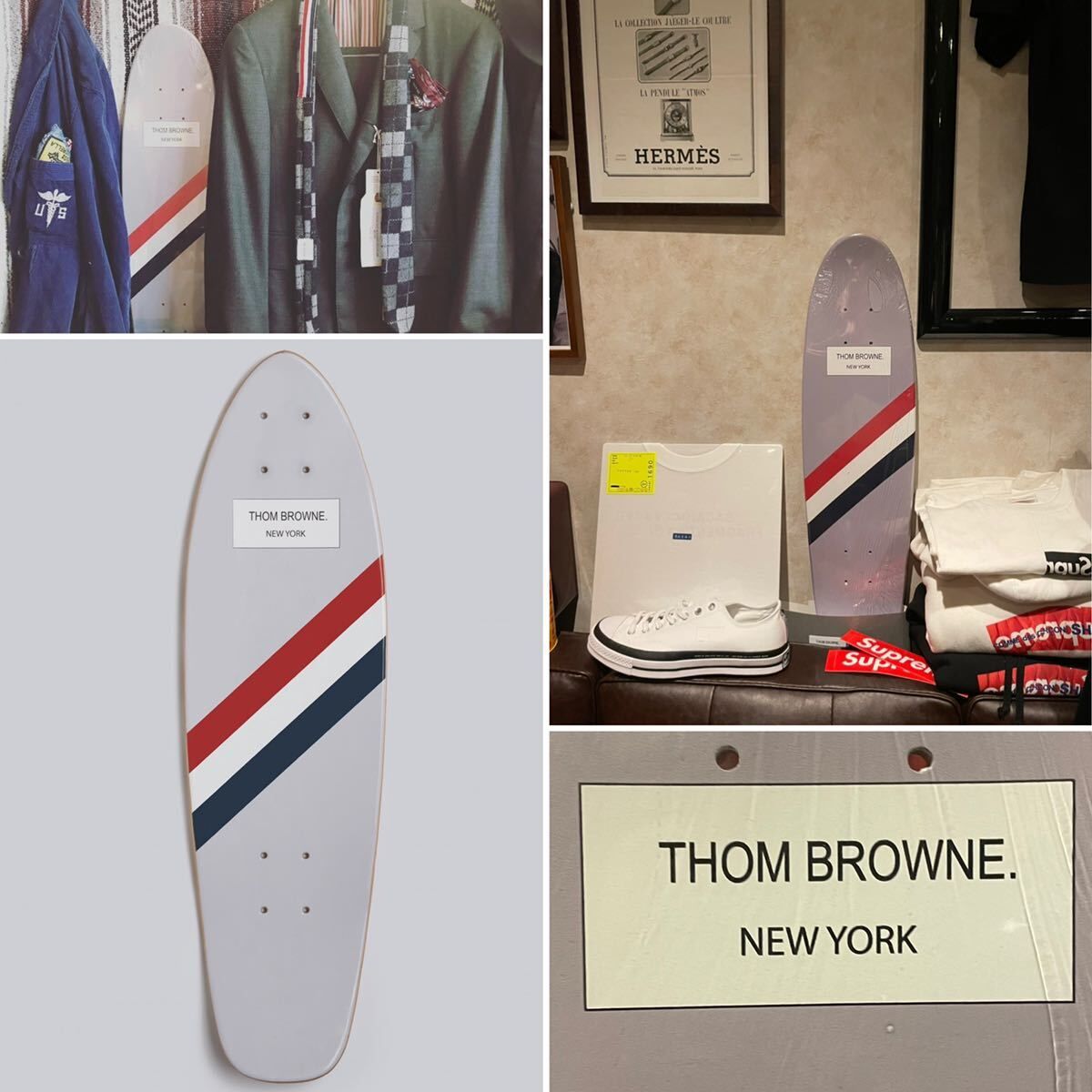 新品★Thom Browne × Colette トムブラウン コレット コラボ限定 スケートボード インテリア 雑貨