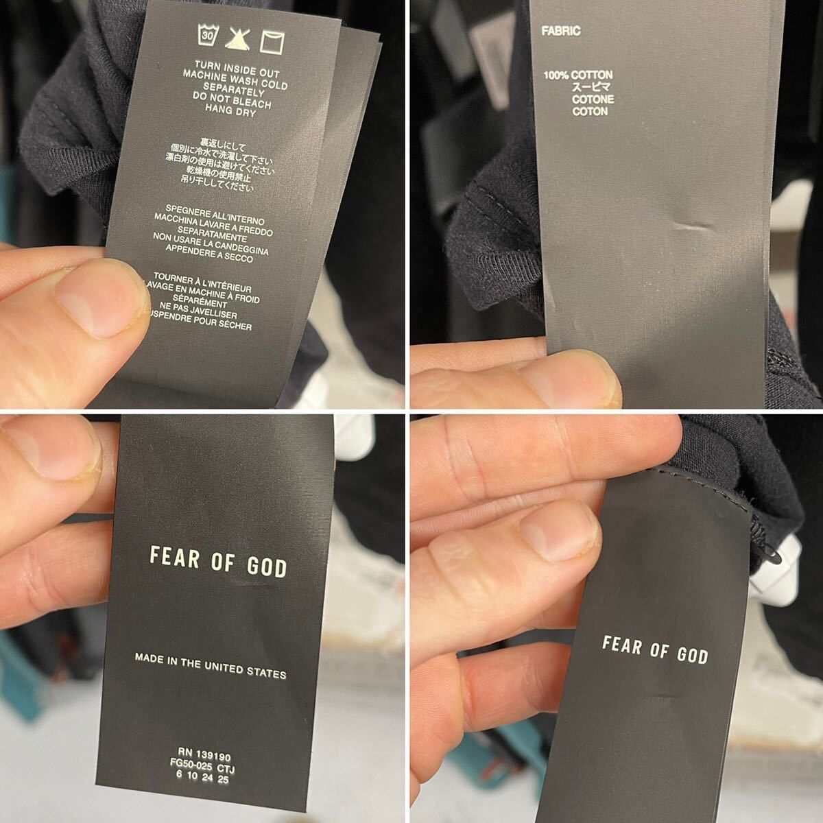 新品タグ付 Fear of God 7th collection フィアオブゴッド FG 新品タグ付 Fear of God 7th collection フィアオブゴッド FG