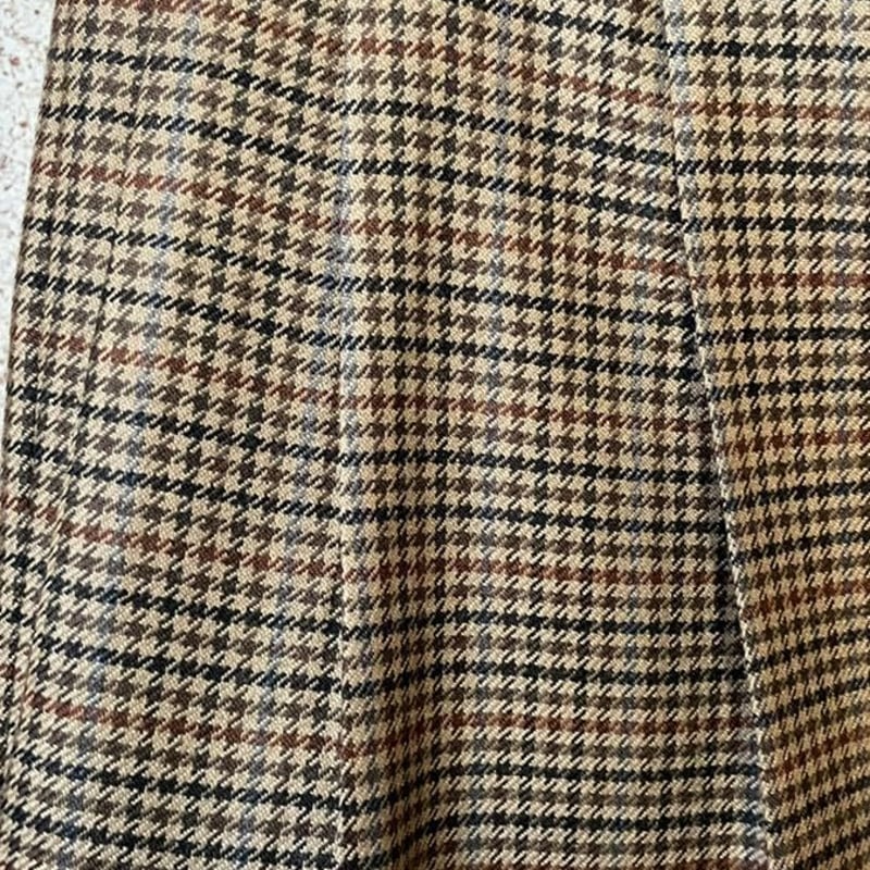 CELINE サイズ:46 千鳥格子スラックス スケートロングパンツ ブラウン