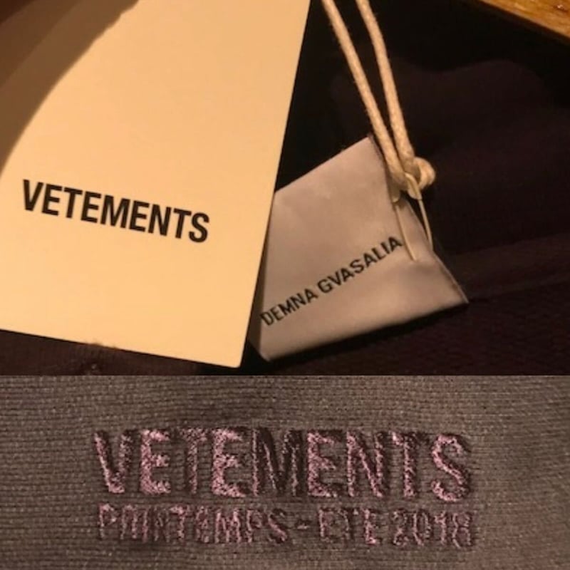 18SS vetements ヴェトモン オーバーサイズ ナイロン ロゴ シャツ