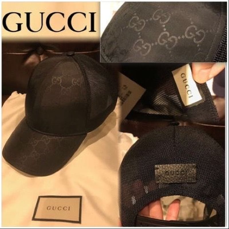 新品タグ付き☆Gucci グッチ モノグラム GGロゴ メッシュキャップ 帽子