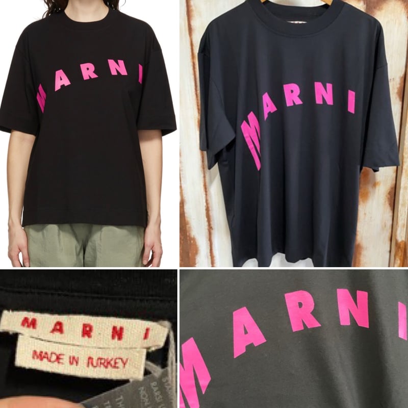 新品 MARNI マルニ ブランドロゴ レタリングプリント オーバーサイズ ...