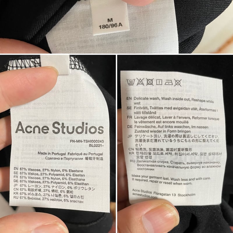 新品 ACNE STUDIOS アクネ ストゥディオス ネックブランドロゴ ロゴ