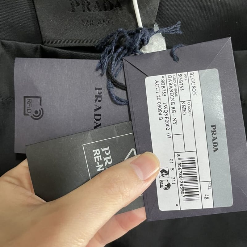 S 新品正規品 PRADA Re-Nylon ショートスリーブ シャツ 半袖