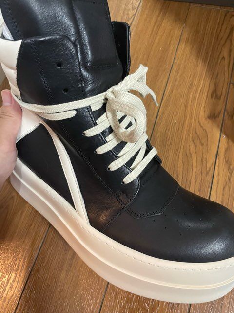 新作 RICK OWENS MEGA BUMPER GEOBASKET SNEAKERS リッ