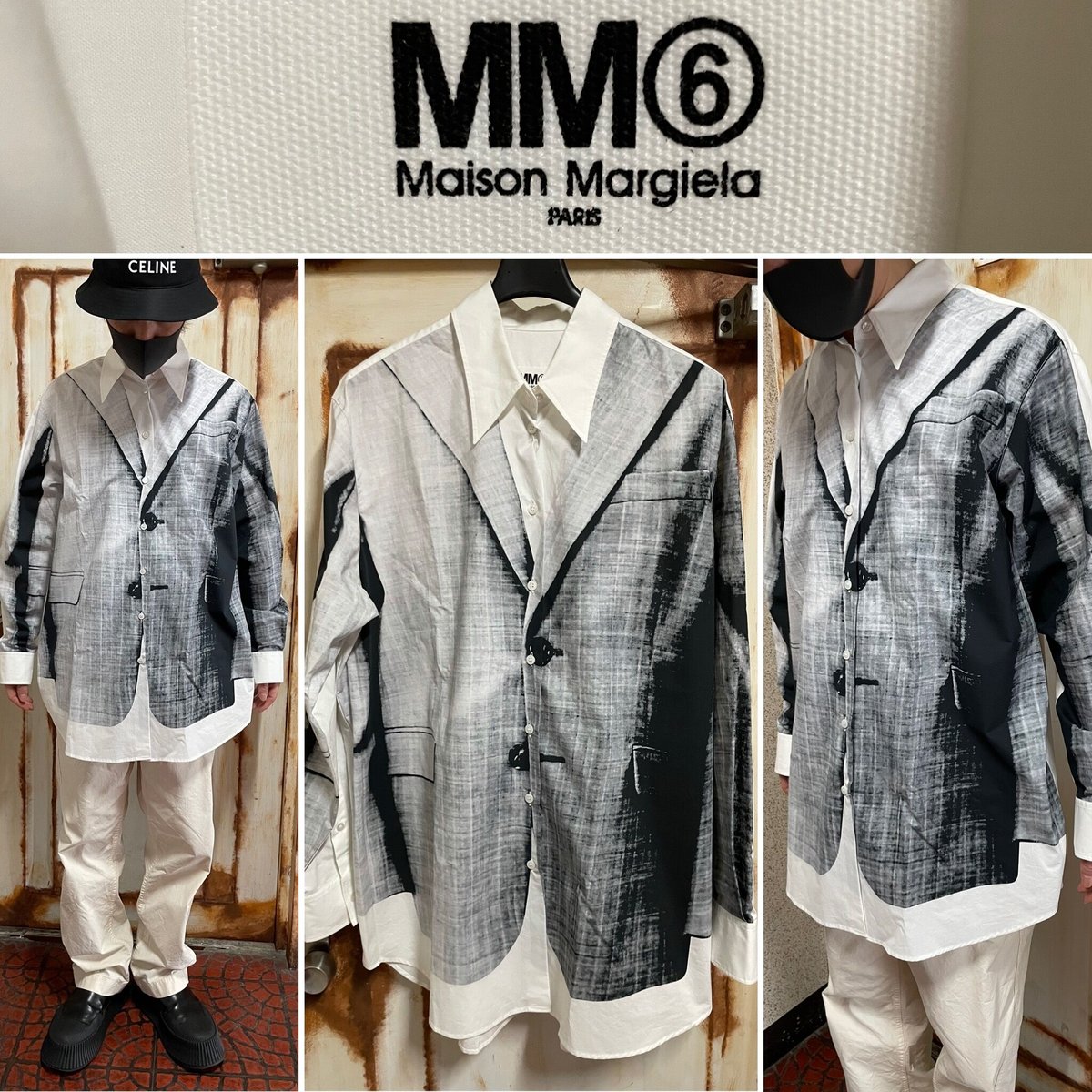 MM6 Maison Margielaマルジェラ　ロゴ入りオーバーサイズニットS