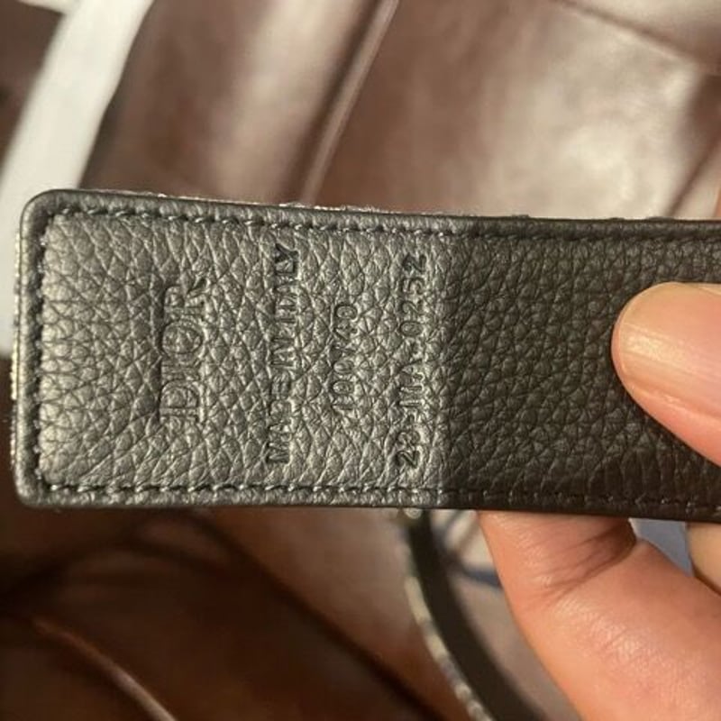 新品☆ DIOR OBLIQUE ディオール リバーシブル ベルト レザーブラック オブリーク...