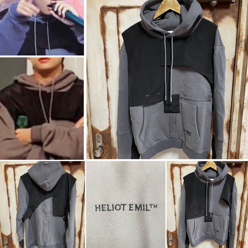heliot emil デニムジャケット HELIOT EMIL Black Equisetum Denim