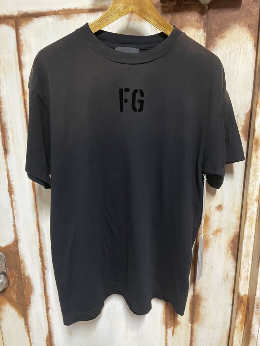 フィアオブゴッド  SEVENTH COLLECTION ヴィンテージ加工FGフロッキープリントTシャツ メンズ L