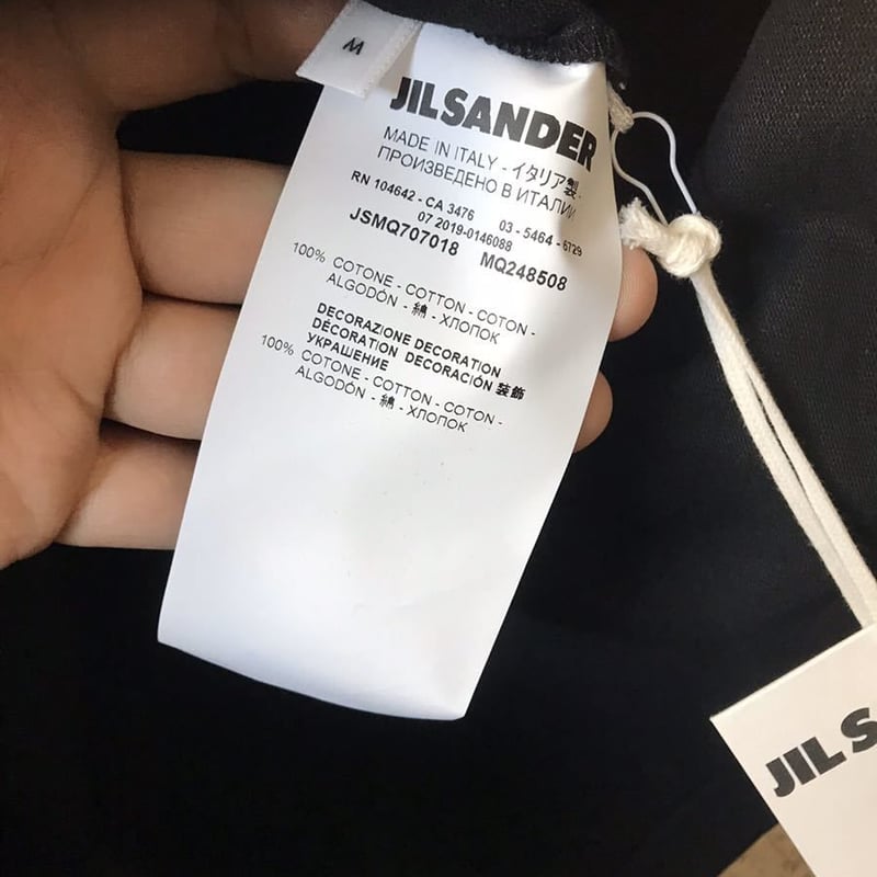 正規 JIL SANDER ジルサンダー フラワープリント Tシャツ