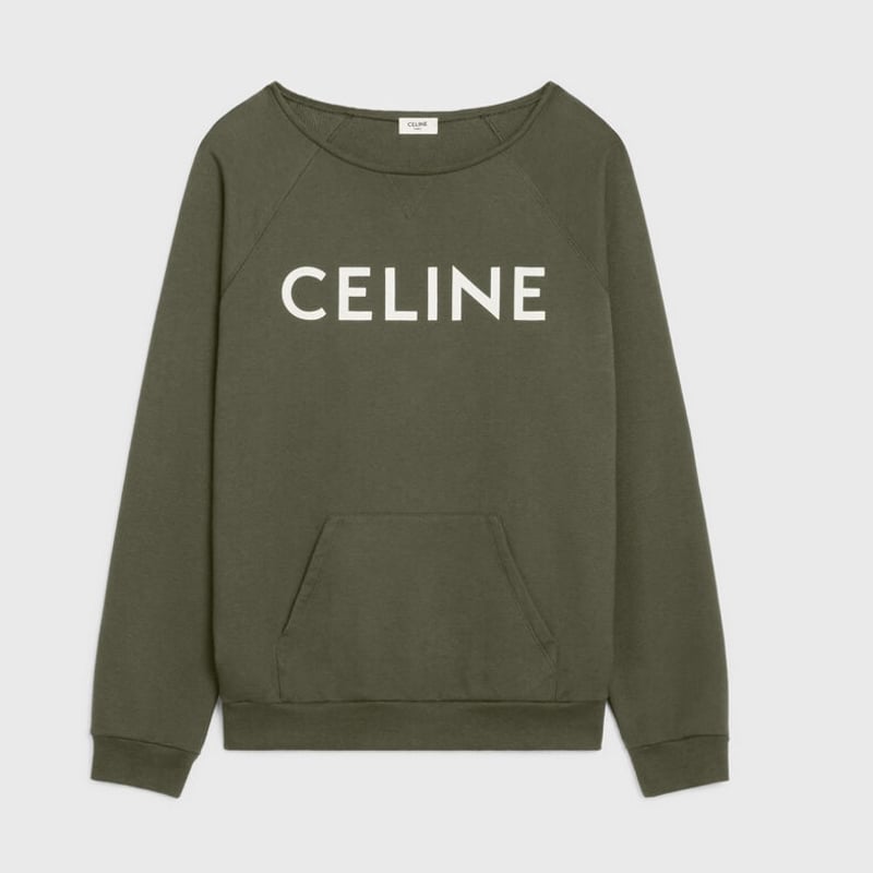 CELINE セリーヌ　ロゴ　ハット　カーキ　未入荷　新品