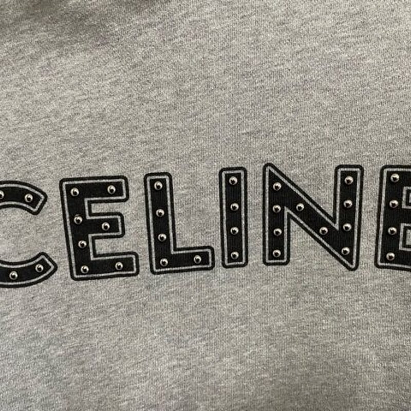 貴重XLサイズ☆CELINE セリーヌ スタッズ付き ブランドロゴ ルーズ